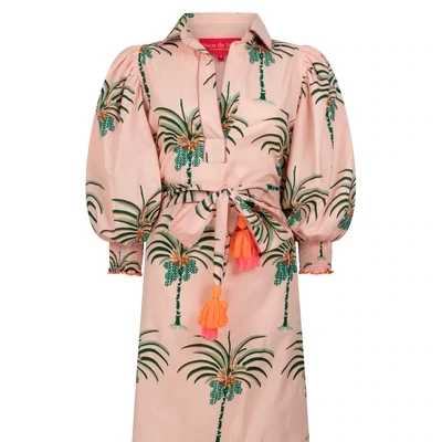 Place Du Soleil | Pink Palms Dress