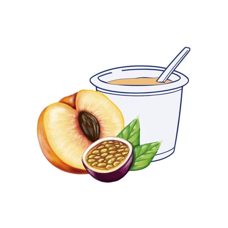 Yogur Melocotón-Maracuyá 500 gr.