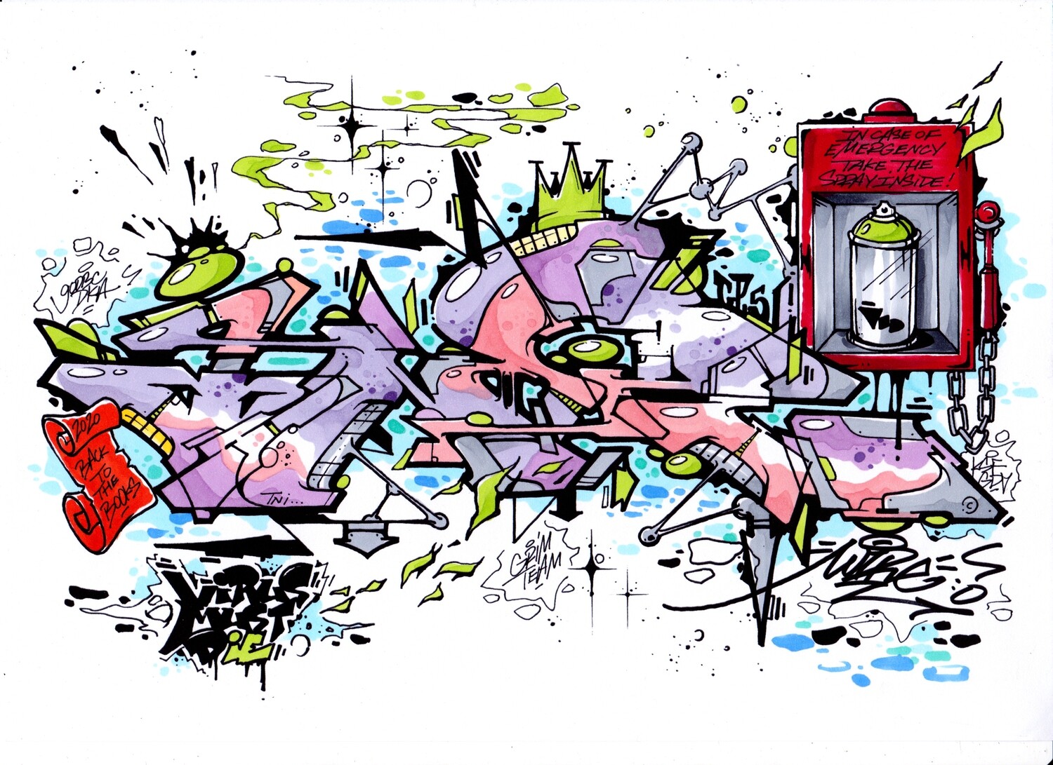 Sketch couleur A4