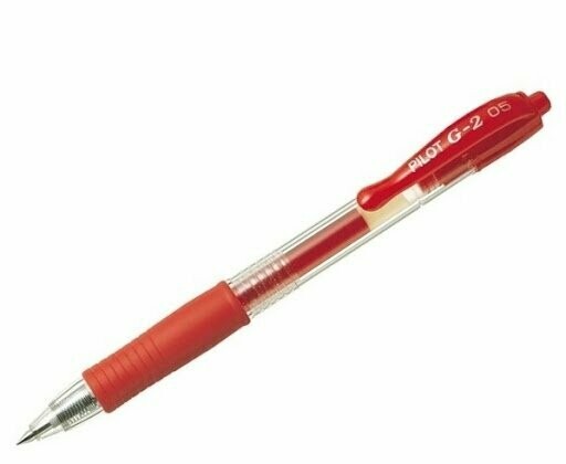 Bolígrafo gel Pilot G2 rojo