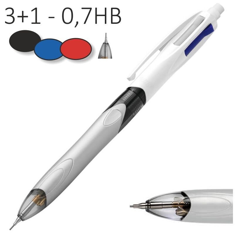 Bolígrafo BIC 3 colores + portaminas 0.7