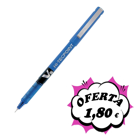 El bolígrafo PILOT azul de aguja de toda la vida