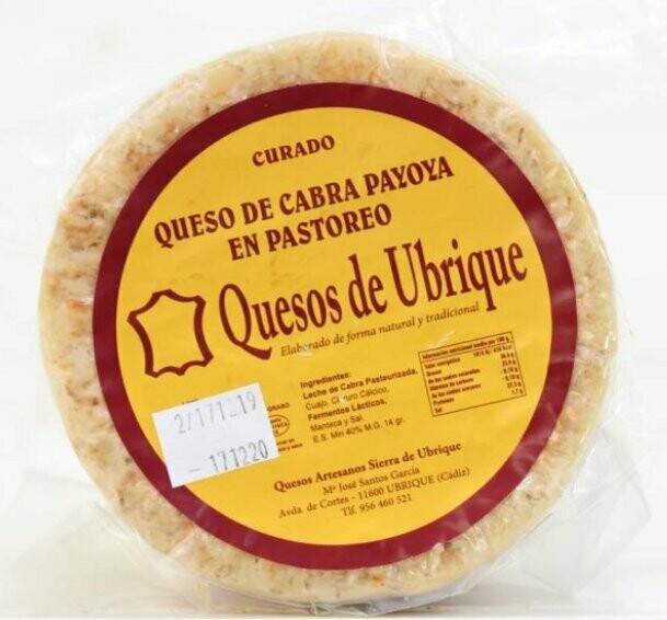 Queso Curado de Cabra Payoya UBRIQUE