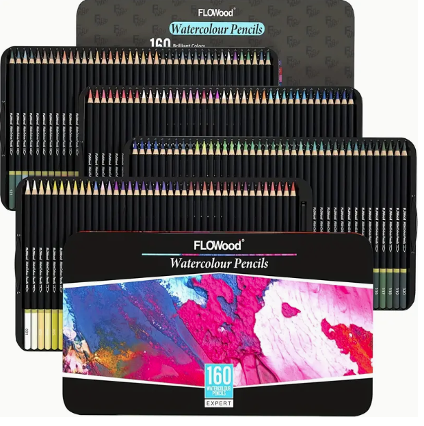 Professional 160 Piece Watercolour Pencil Set