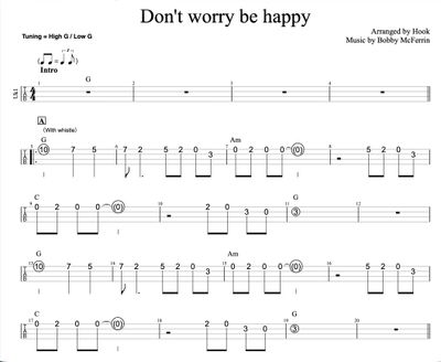 【楽譜】Don't worry be happy