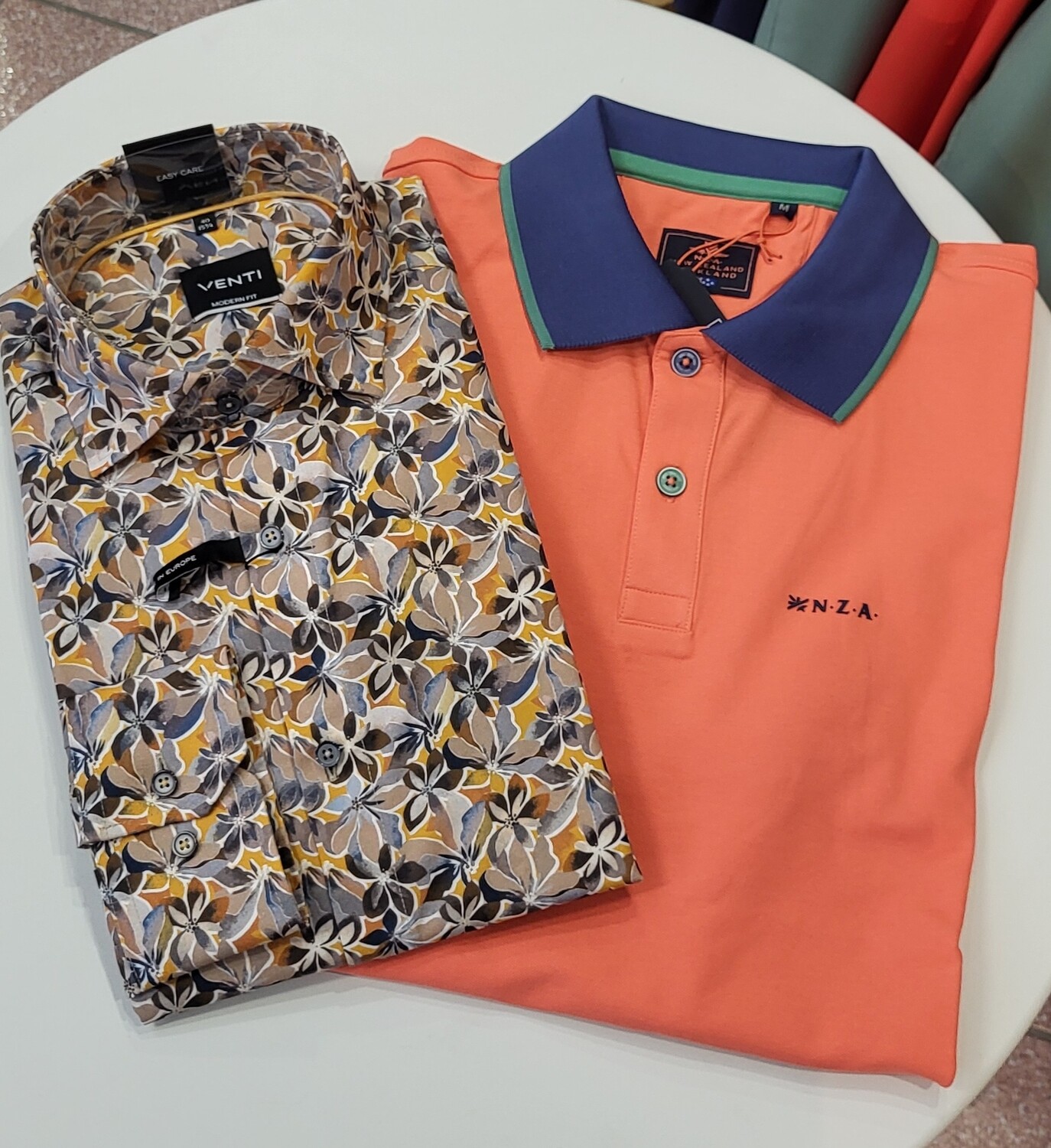 Polo manches courtes orange