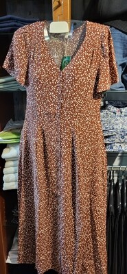 Robe longue brune