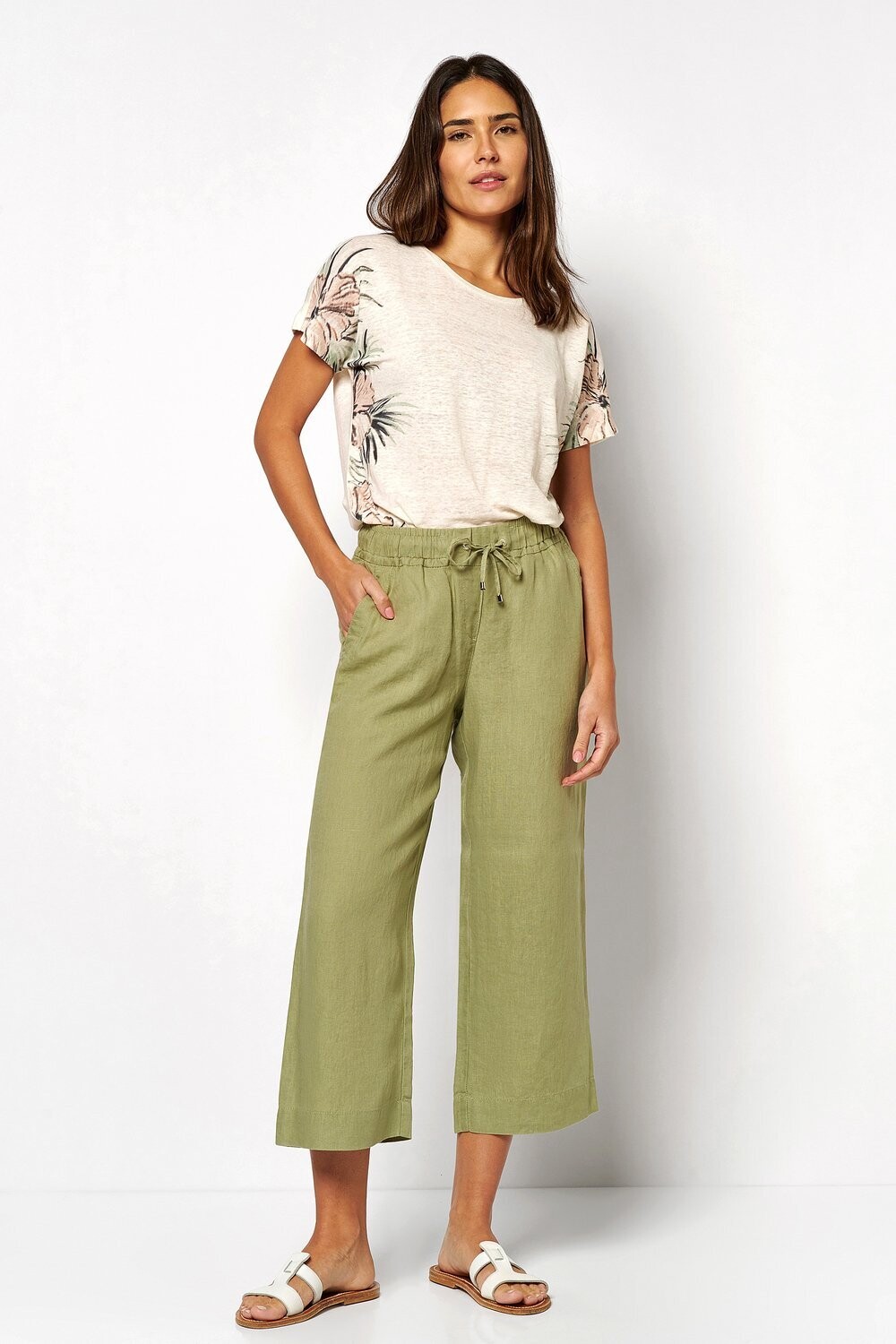 Pantalon leger vert
