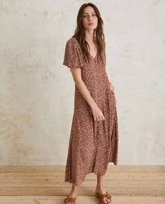 Robe longue brune