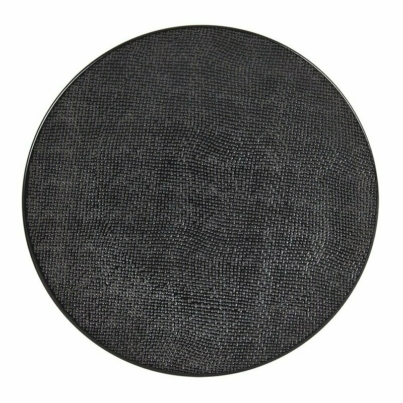 Assiette Plate 27cm Vesuvio Noir