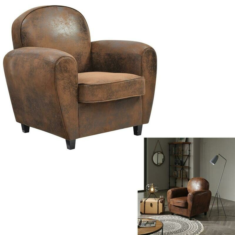 Fauteuil "CLUB" Marron