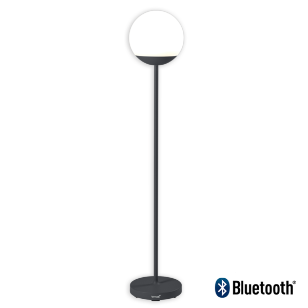 Lampe Mooon! H.134cm Carbone