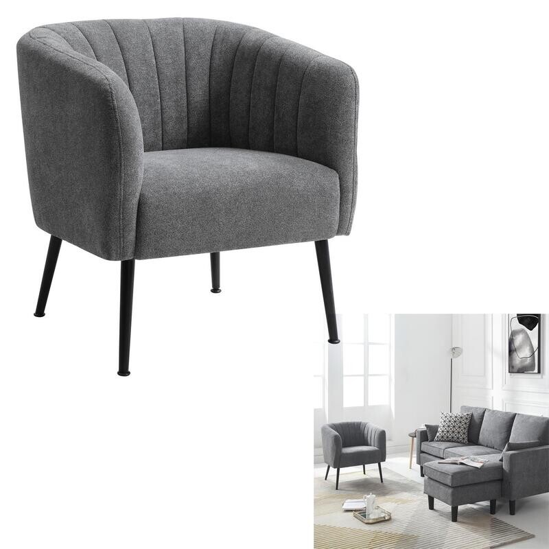 Fauteuil "MOKA" Gris