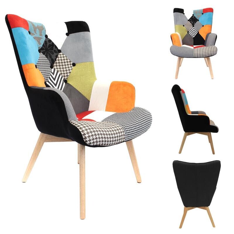 Fauteuil Fauteuil "HELSINKI" Patchwork
