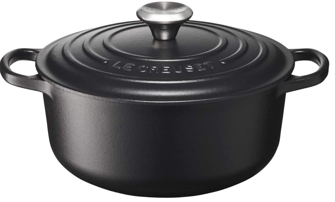 Cocotte ronde LE CREUSET 20cm noir mat