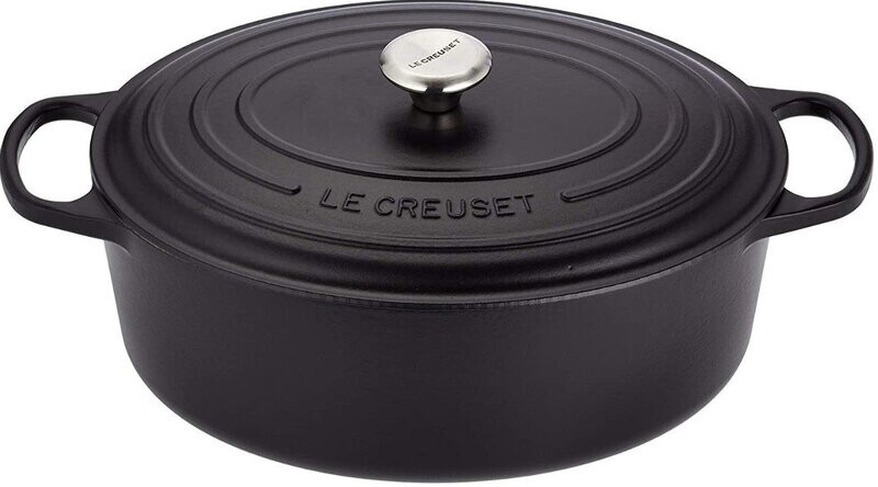 Cocotte ovale LE CREUSET 27cm noir mat