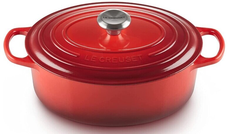 Cocotte ovale  LE CREUSET 31cm cerise