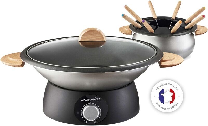 Wok et fondue classic bois clair LAGRANGE Wok et fondue classic bois clair LAGRANGE