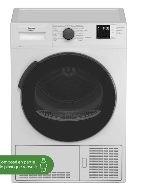 Sèche-linge hublot à condensation 10Kg BEKO DU10112CX0W