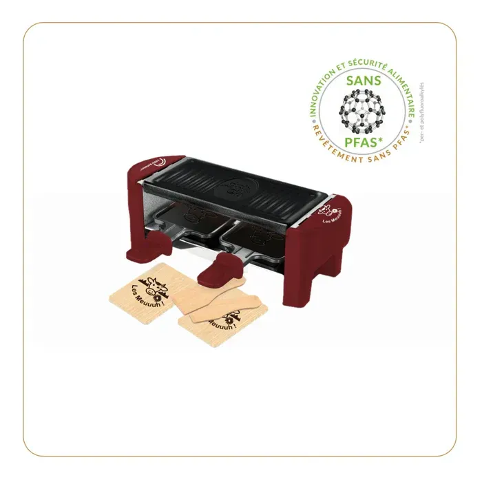 Appareil à raclette, Meuuuh Duo, Piment 2P LITTLE BALANCE Appareil à raclette, Meuuuh Duo, Piment 2P LITTLE BALANCE