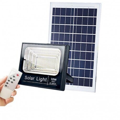 Spot 10w solaire avec un panneau solaire incl