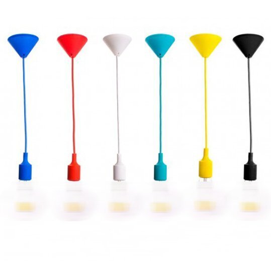 SUSPENTION POUR LUSTRE NOIR AVEC DOUILLE E27