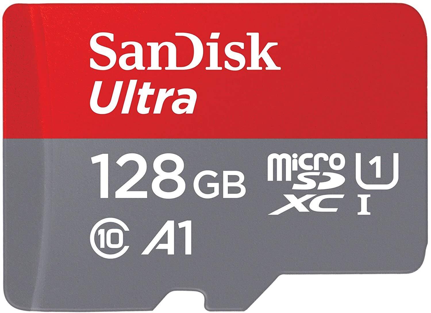 Carte mémoire microSD 128 Go avec adaptat. SD