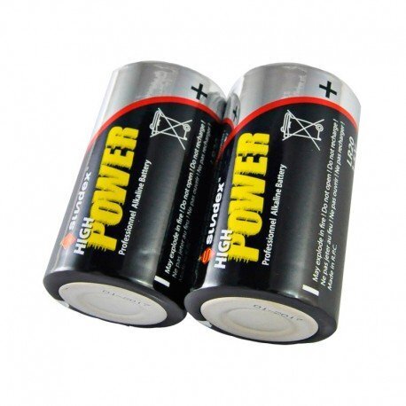 PILES LR20   SUNDEX PACK X 2 SUPER ALCALINES