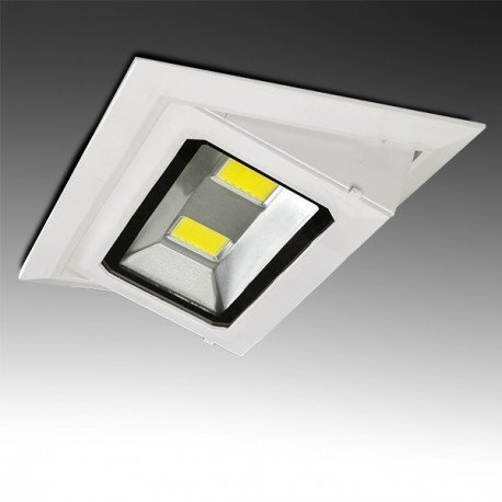 Downlight Rectangulaire Inclinable COB 40W BN