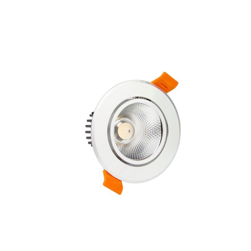 Spot LED COB Orientable Rond 3W Argenté 4500K