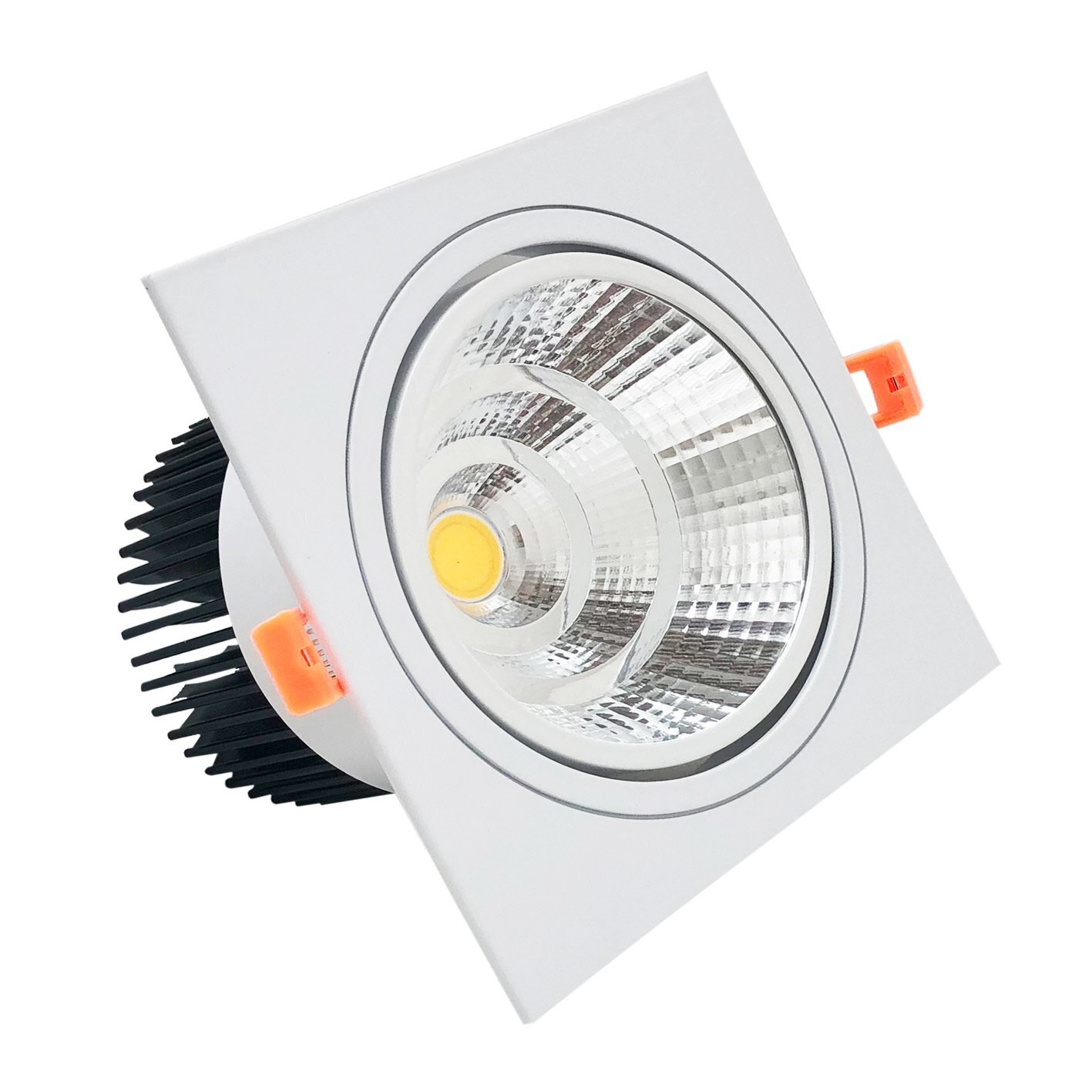 Downlight LED COB Carré Orientable 24W BN