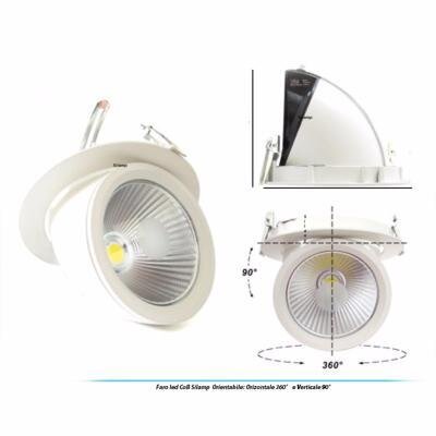 DOWNLIGHT ESCARGO LED COB 30W 90° ROND 360 BC