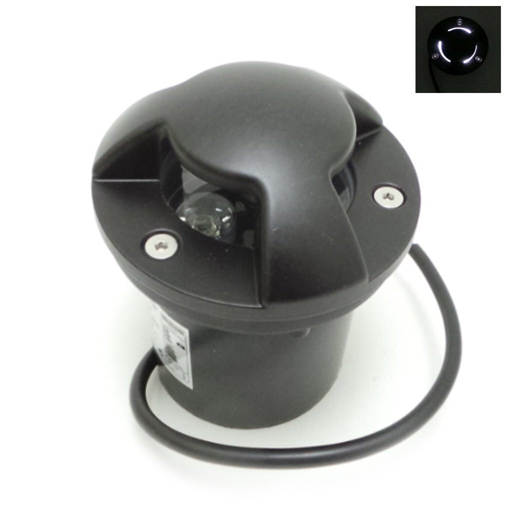 ENC. Sol LED 3W Walkable IP65 3 faisceaux BN