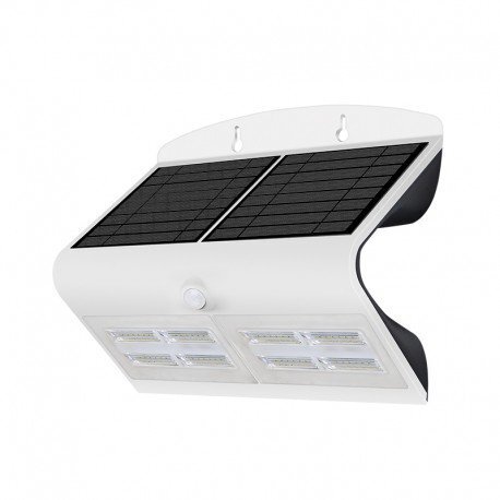 Applique Mur. LED Solaire 6.8W 4000°K Blanc+D