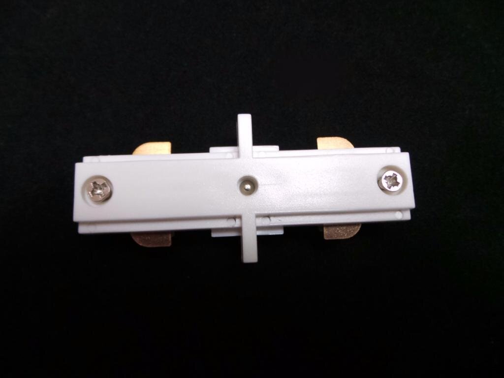 Connecteur Linéaire Rail Monophasé BLANC