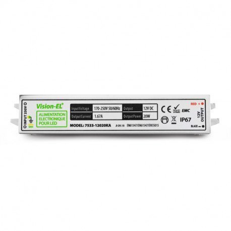 ALIM  LED VISION-EL 12V DC B LUMINEUX 20W IP6