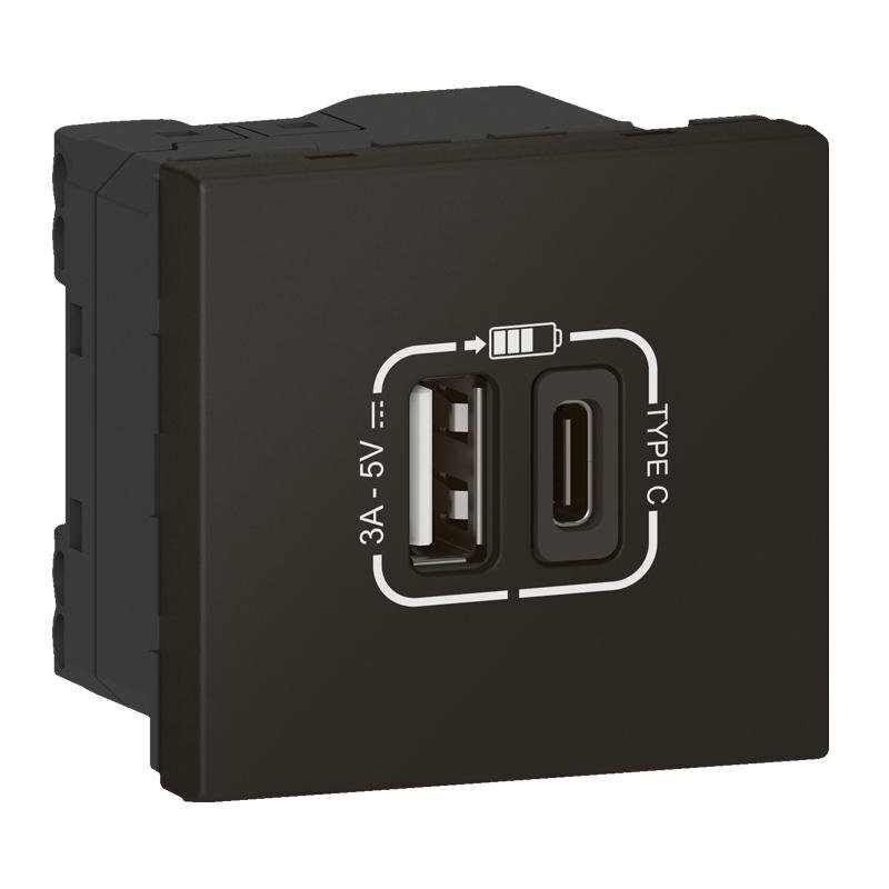 Charg. USB Type-A + USB Type-C 3A 15W Mos Noi