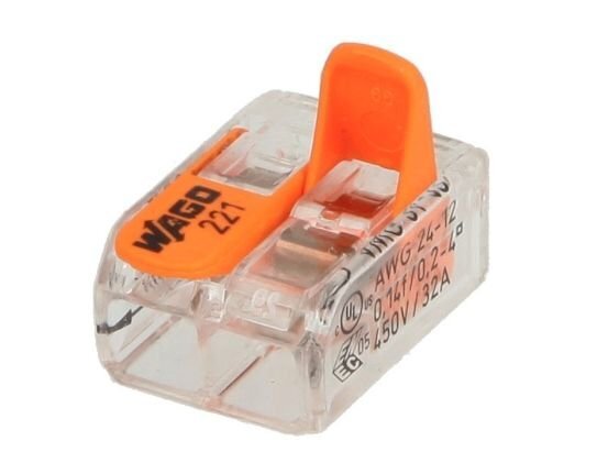 MINI CONNECTEUR WAGO 221-412 A LEVIER UNITE