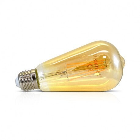 LED FIL COB ST64   E27 8W 3000°K GOLDEN BOITE