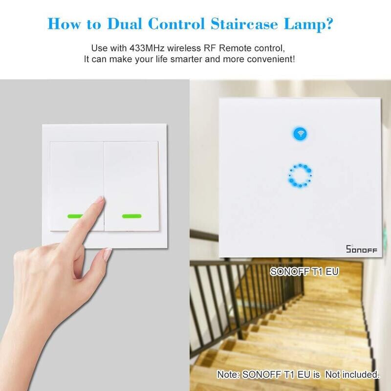 INTR. RF DOUBLE MURAL POUR SONOFF INTELLIGENT