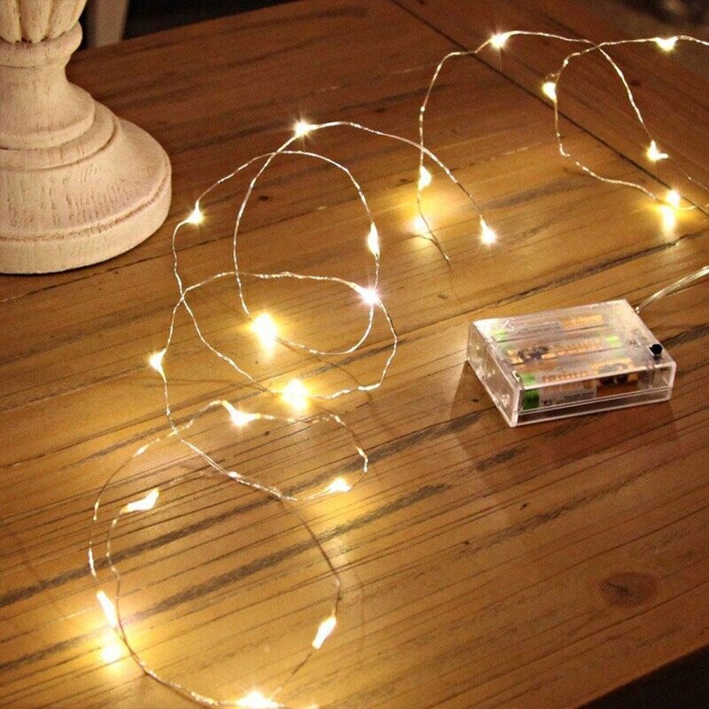 Guirlande de Fils de Fer LED Or Rose 10M