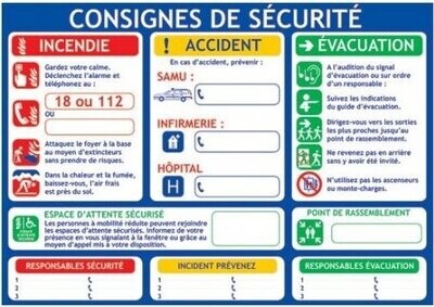CONSIGNES DE SECURITE A4