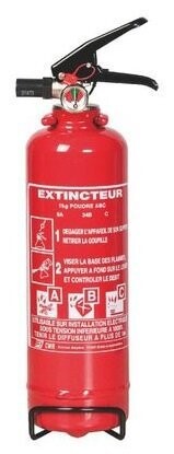 Extincteur PA ŕ poudre polyvalente 2 kg NF PP