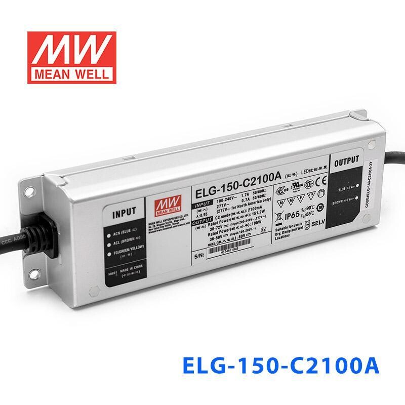 TRANS MEAN WELL 230VAC/36 A 72VDC CC150W IP65