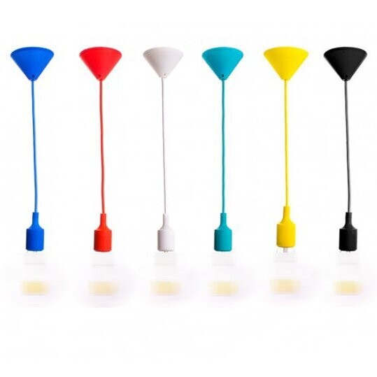 SUSPENTION POUR LUSTRE BLANC AVEC DOUILLE E27