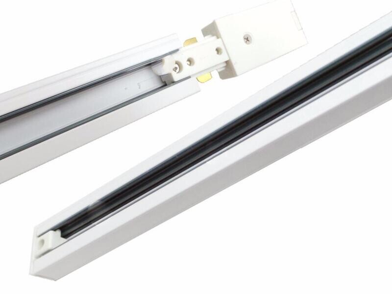 Rail Spot Binaire Monophasé 2m BLANC