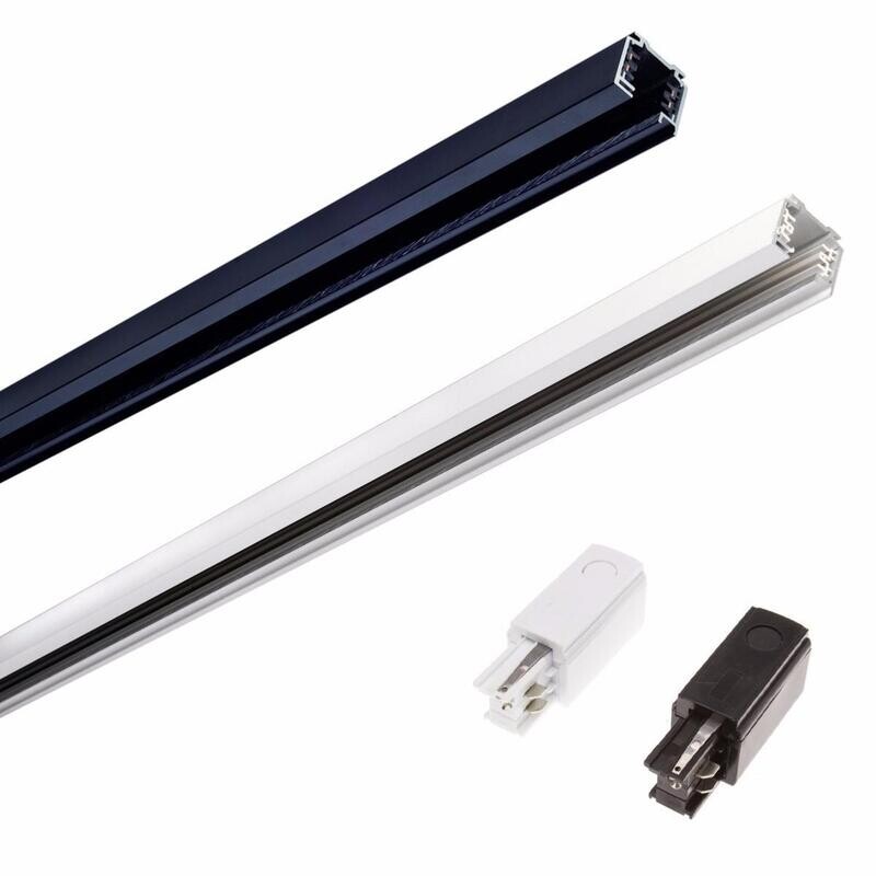 Rail Spot Binaire Triphasé 2m BLANC