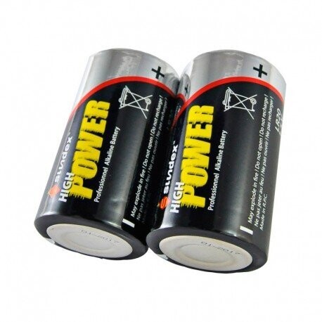 PILES LR20   SUNDEX PACK X 2 SUPER ALCALINES