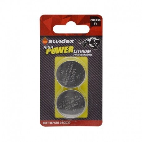 PILES LITHIUM   CR 2450   3V  SUNDEX  X 2   4