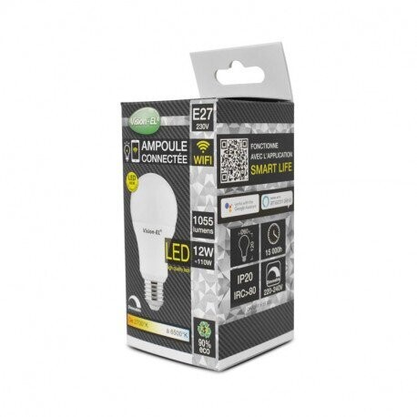 Ampoule LED E27 Connectée WIFI 12W CCT DIMMAB